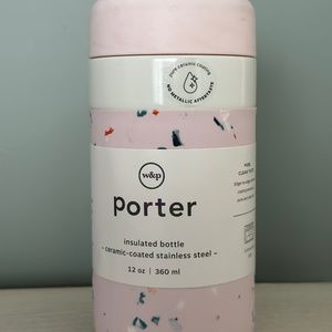 W&P – Porter Ceramic Coated Stainless Steel Insulated Bottle – Terrazzo 12oz NEW